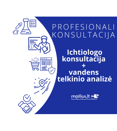 Profesionali specialisto konsultacija + vandens telkinio analizė