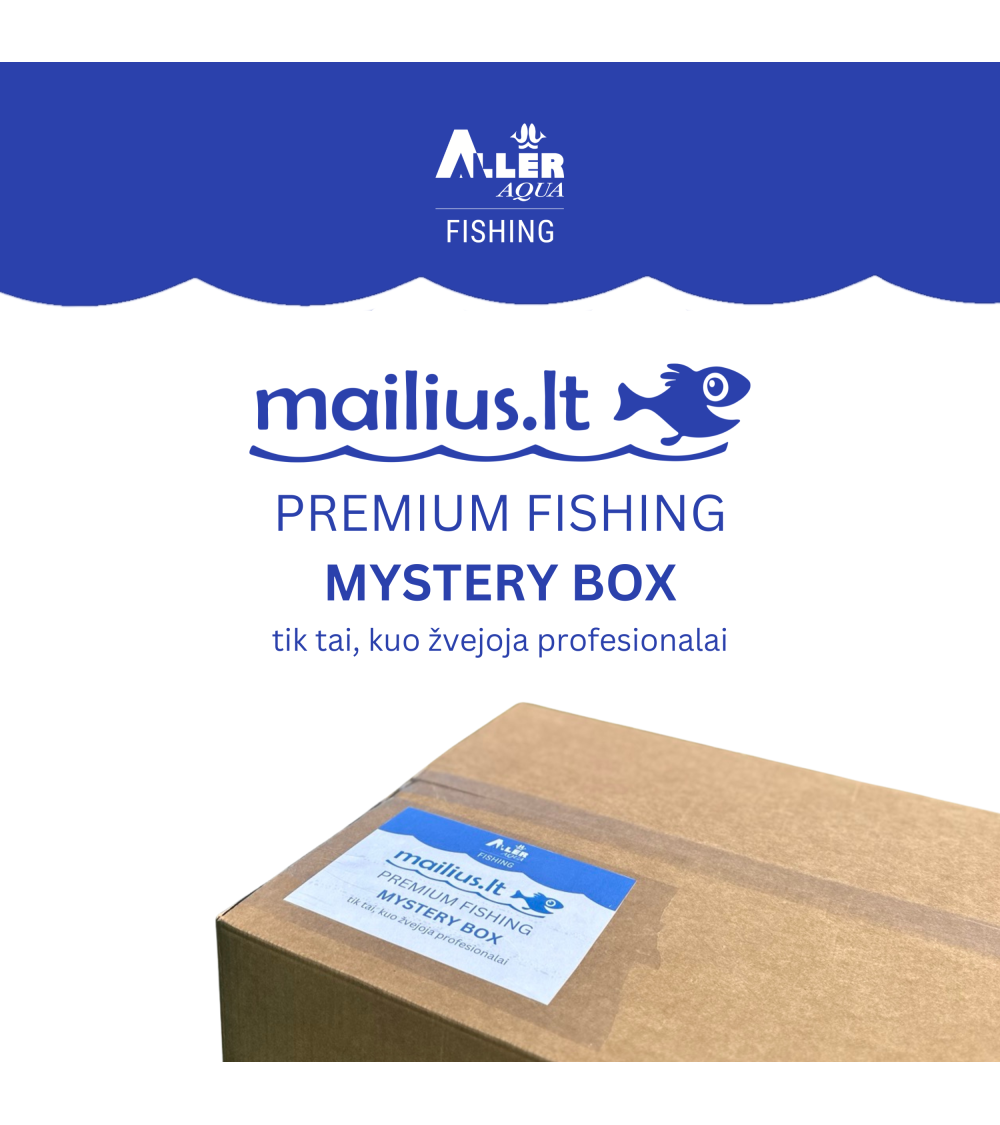MAILIUS.LT PREMIUM FISHING MYSTERY BOX (jaukų rinkinys - staigmena žvejui)