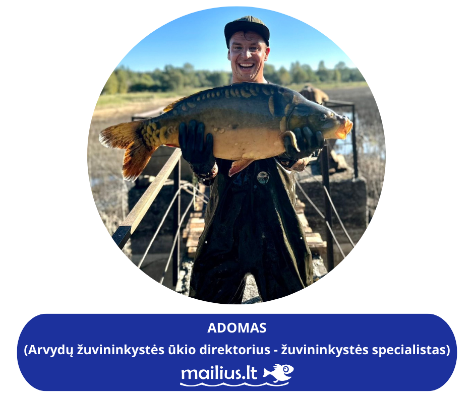 Adomas – Ekologiško Arvydų žuvininkystės ūkio direktorius